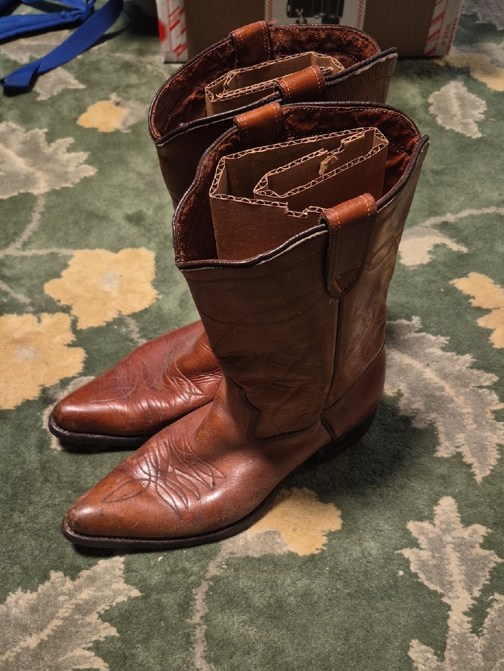 Stuart Weitzman Brown Leather Western Cowboy Boots
